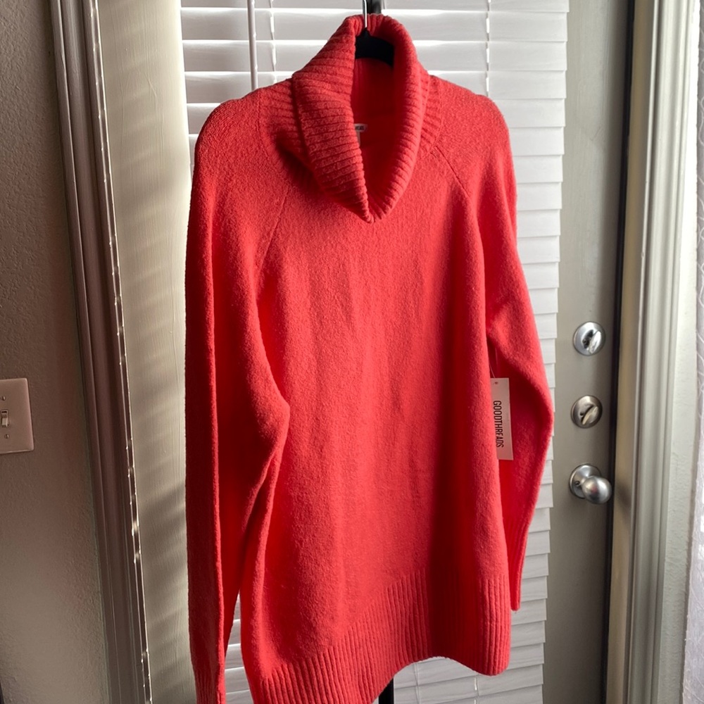 Good threads Orange Cowl Neck Sweater